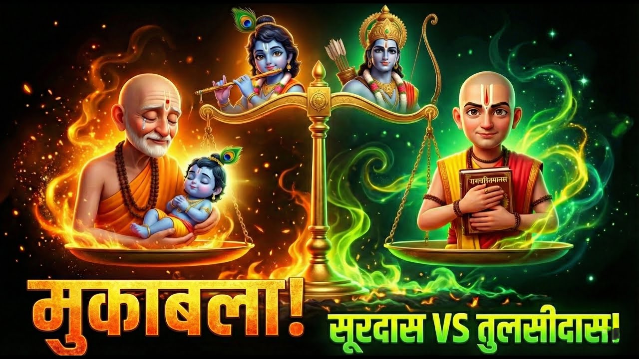 तराजू पर भक्ती: सूरदास–तुलसीदास का मुकाबला! | Faith got Weighed: Surdas vs Tulsidas! @BhaktiPath
