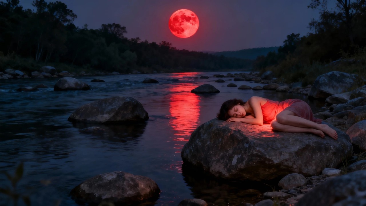 Soft Piano and Flowing Water for Quiet Sleep Music