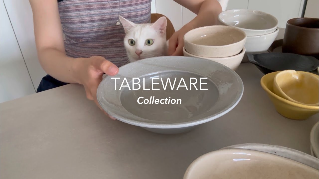 우리집 그릇을 소개 🪺 문의 많았던 그릇들 / 너븐재, 이악크래프트, 여기담기, 목련상점 … 🍽️