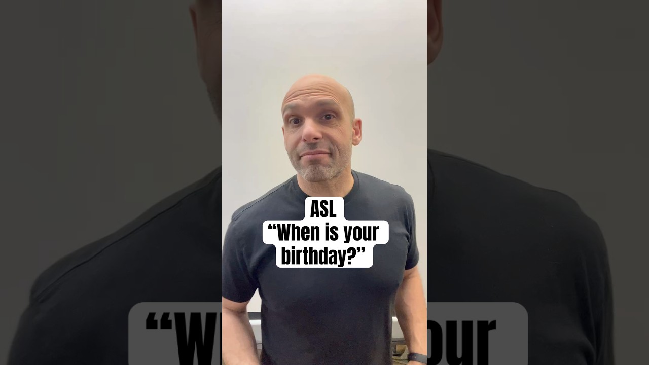 ASL &ldquo;When is your birthday? #signwithjp #asl #signlanguage