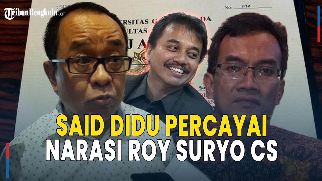 Alumni UGM Skakmat Said Didu Percayai Narasi Roy Suryo Cs Isu Ijazah Jokowi: Punya Ongkos ke Jogja?