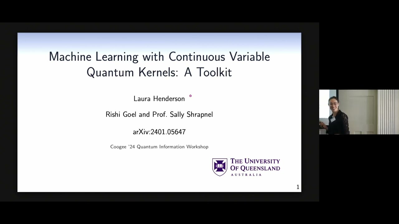 Machine Learning with Continuous Variable Quantum Kernels: A Toolkit &mdash; Laura Henderson