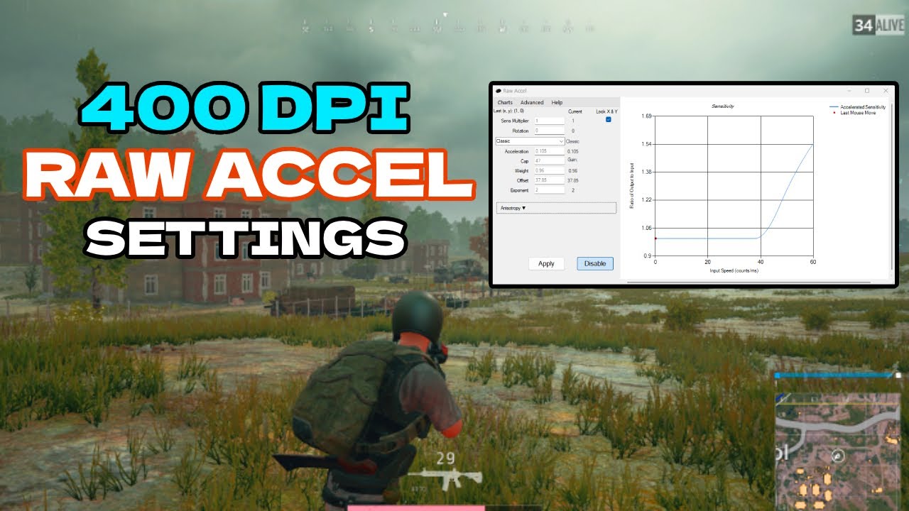 the BEST RAW ACCEL Setting for PUBG PC 2025
