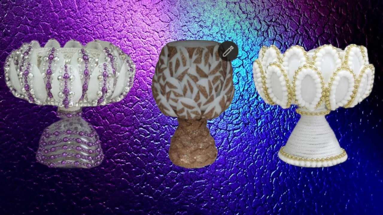 3 красивые идеи  вазы из пластиковых ложек/3 Beautiful Ideas for a Vase Made from Plastic Spoons