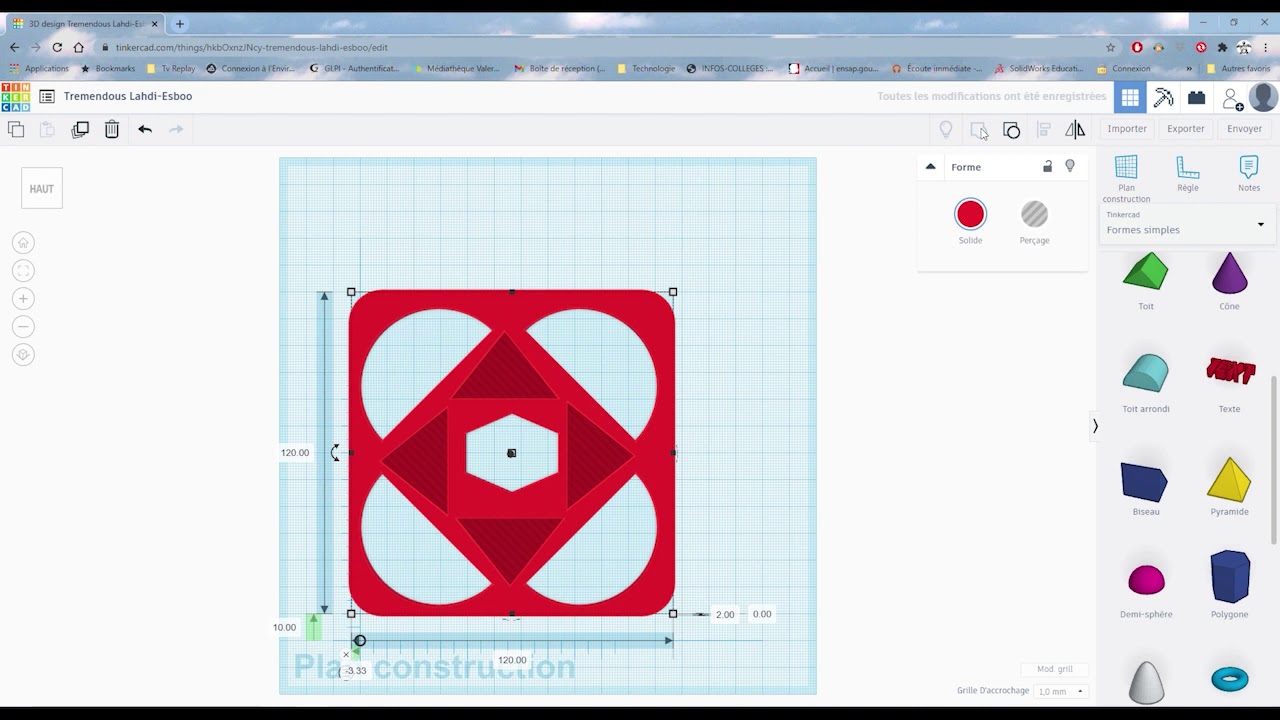 Tutoriel 3 Tinkercad Tour Spirale