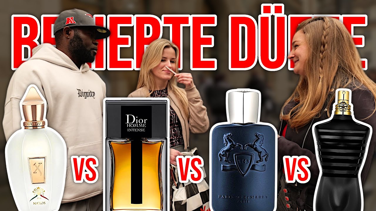Xerjoff Naxos vs Dior Homme Intense vs PDM Layton vs JPG Le Male Le Parfum | Straßenumfrage!