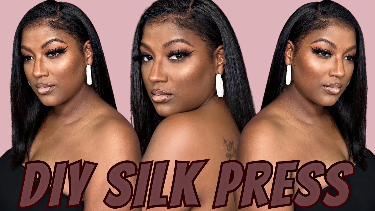 HOW TO: DIY SILK PRESS ON  NATURAL 3C-4A HAIR |CURLY TO STRAIGHT | NO FRIZZ | MELODYSUSIE HAIR DRYER
