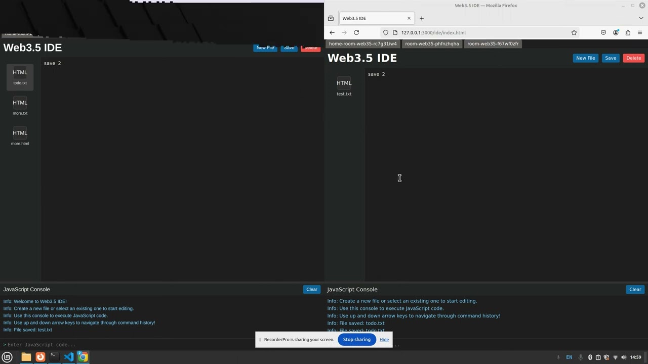 Web 3.5 File Synchronization with Peer Connection