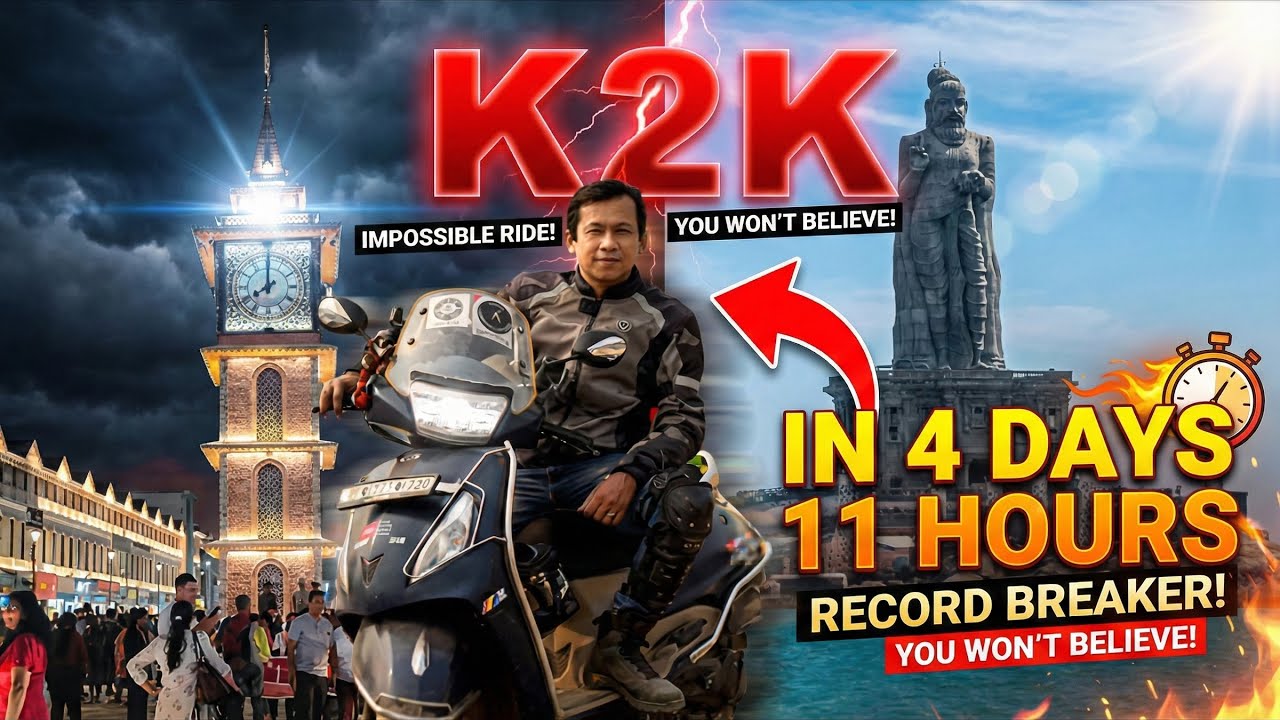 India's Longest Ride: 3700km on a 110cc Scooter (World Record)
