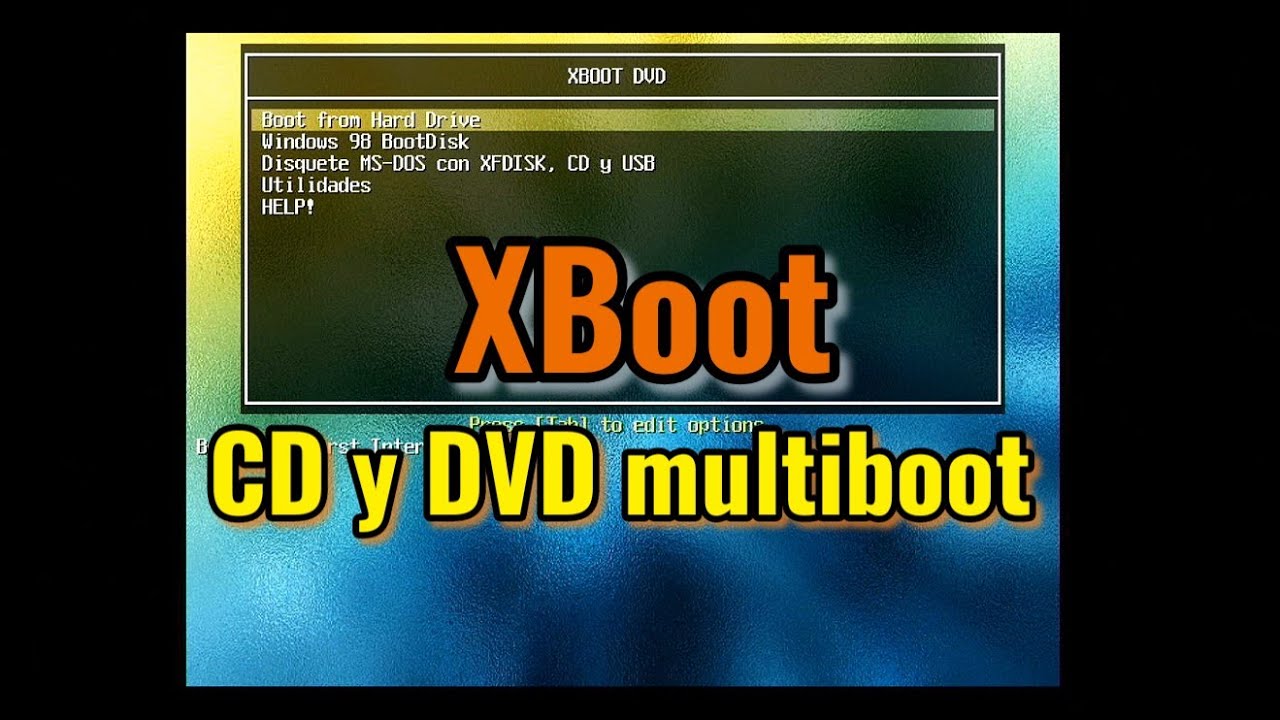 XBoot: cómo crear un CD o DVD bootable con varias ISOs (arrancable multiboot).