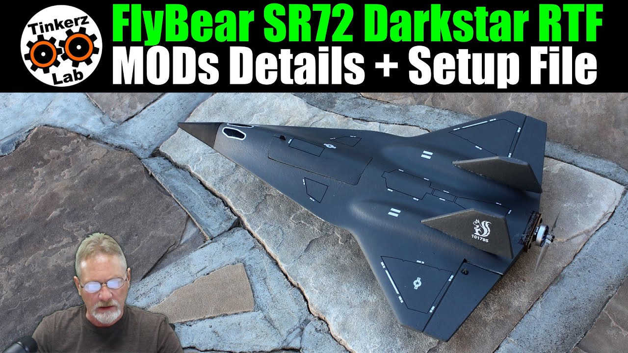Brushless Motor & Gyro MODs Details + Setup File | FlyBear FX9672 SR-72 Darkstar
