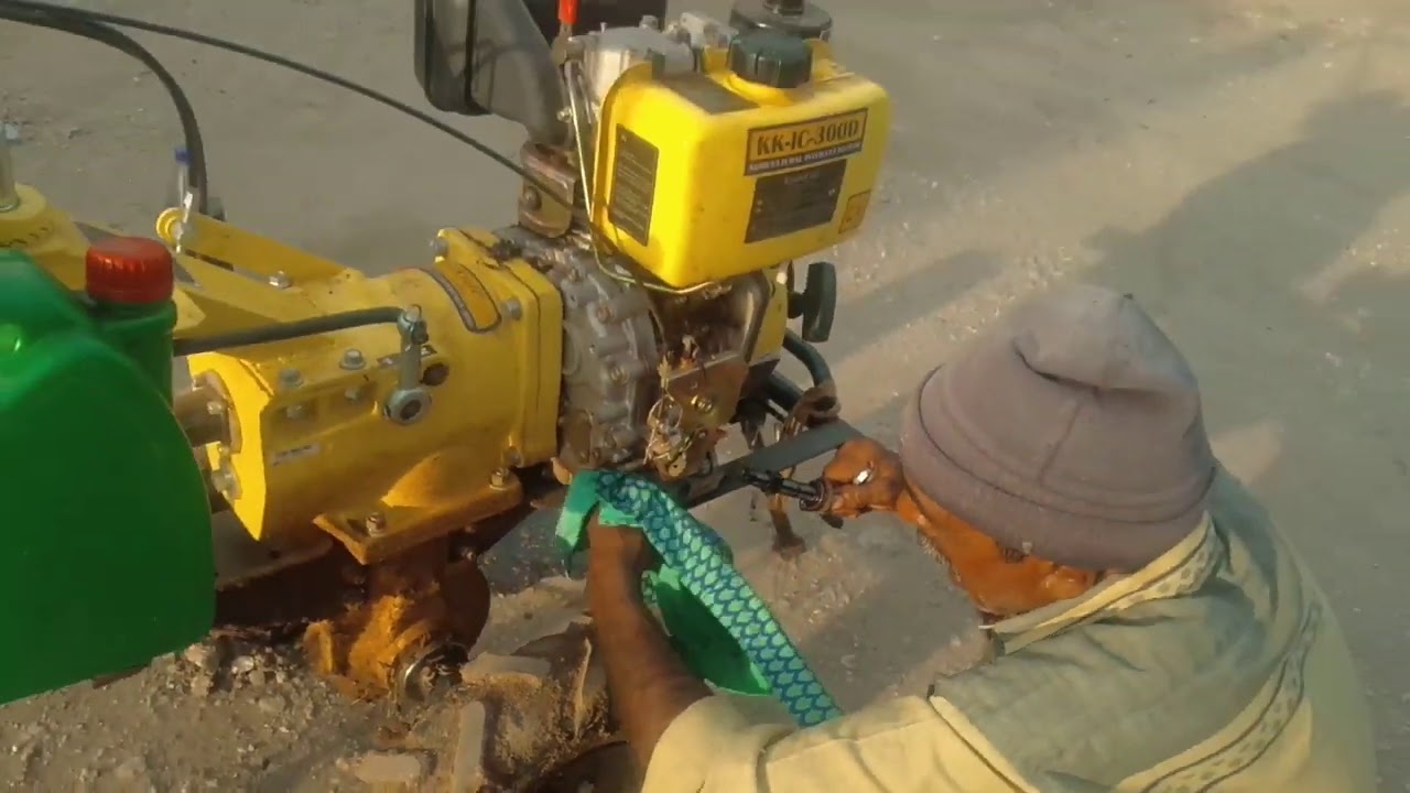 First engine oil changing on my kisan Kraft power weeder