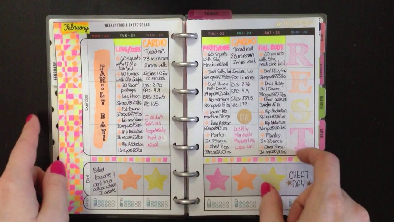 MAMBI Fitness Planner Flip Through - February