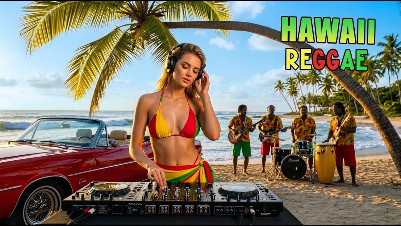 🌴 Tropical Island Reggae Mix – Smooth Hawaiian Vibes to Relax & Unwind 🌊