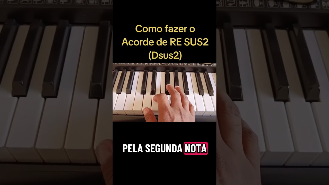 Como fazer o Acorde de RE SUS2 (Dsus2) 