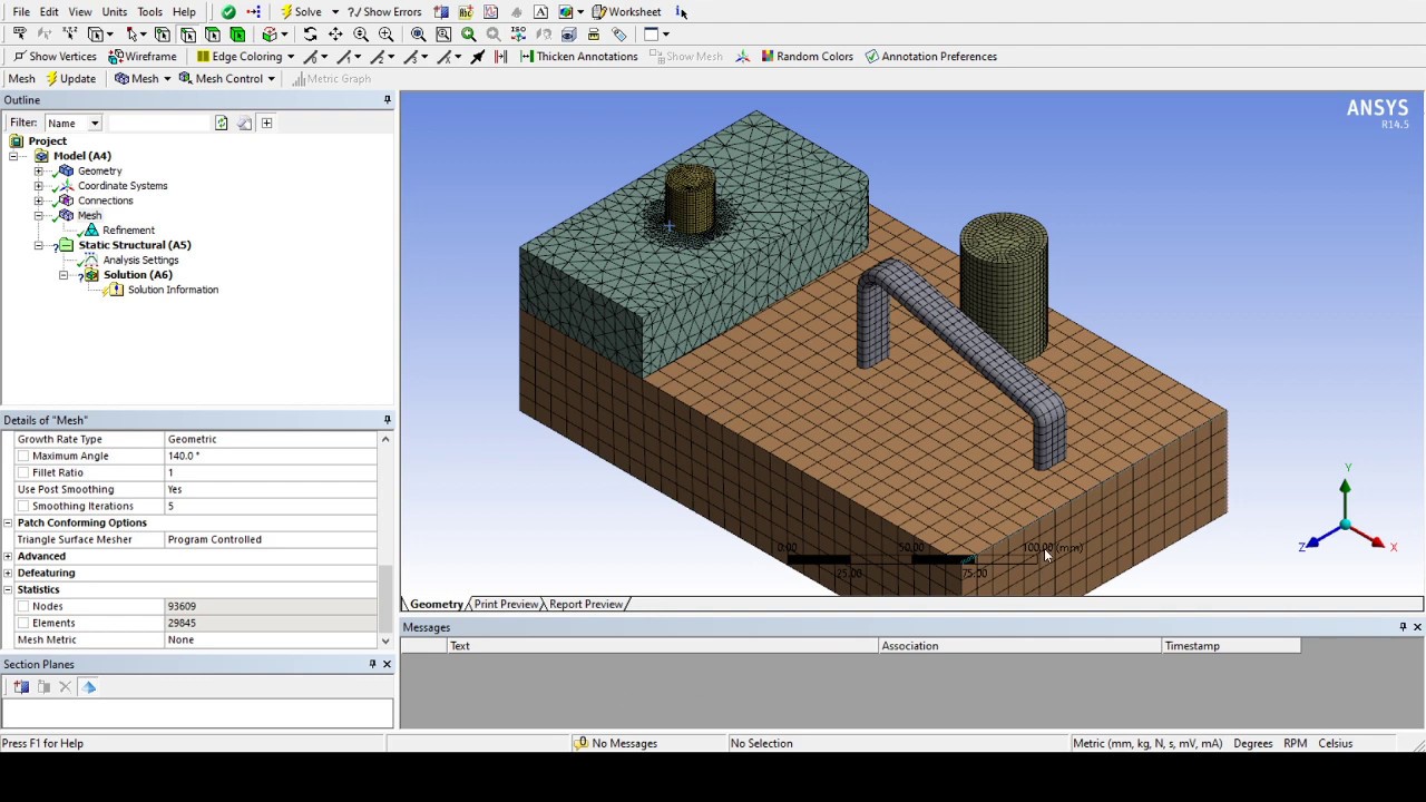 ANSYS Meshing - Refinement (Order 1, 2 & 3) - Local Mesh Controls