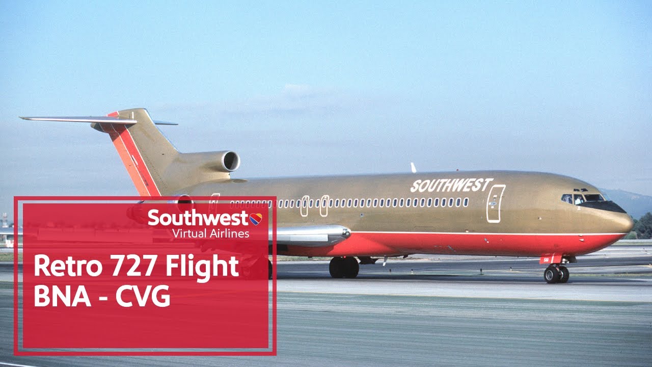 SVA FSS 727-200 Full Flight BNA-CVG