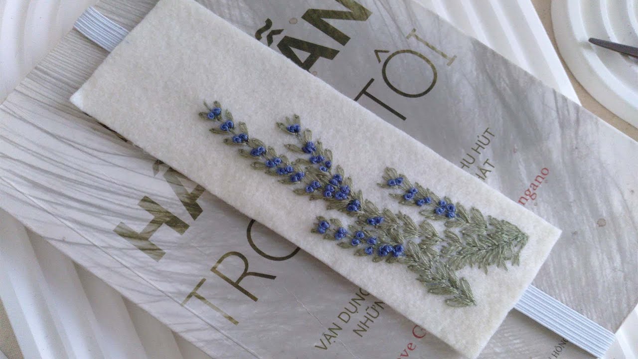 How to make a handmade bookmark │DIY │Hand embroidery │Cách làm bookmark thêu tay