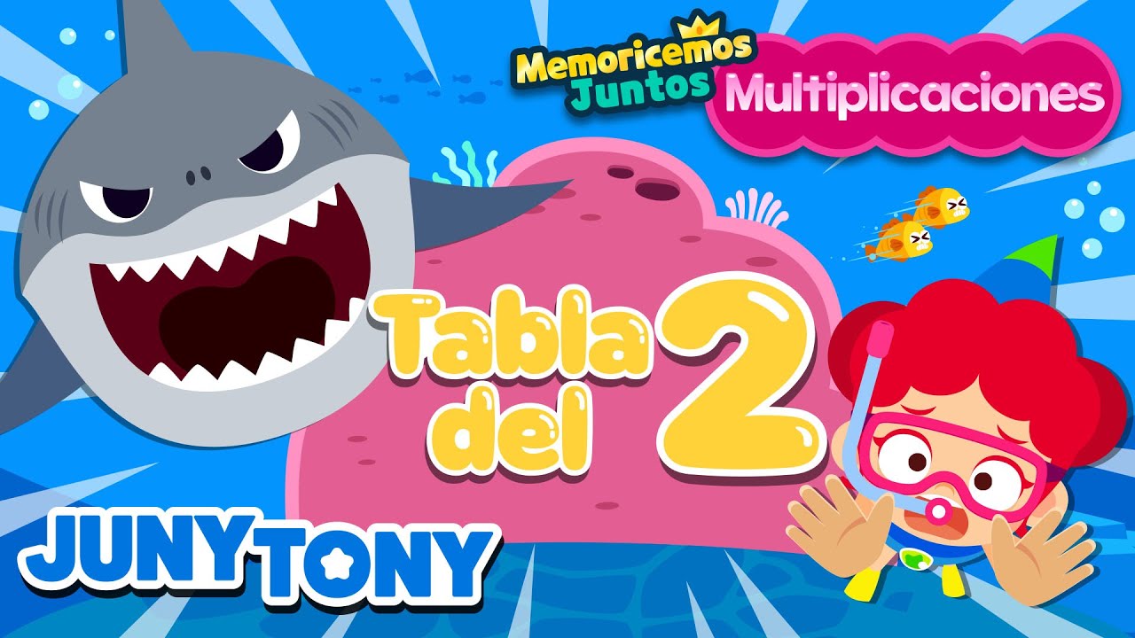 Canci&oacute;n de la Tabla del 2 | Multiplicaciones | Matem&aacute;tica para Ni&ntilde;os | JunyTony en espa&ntilde;ol