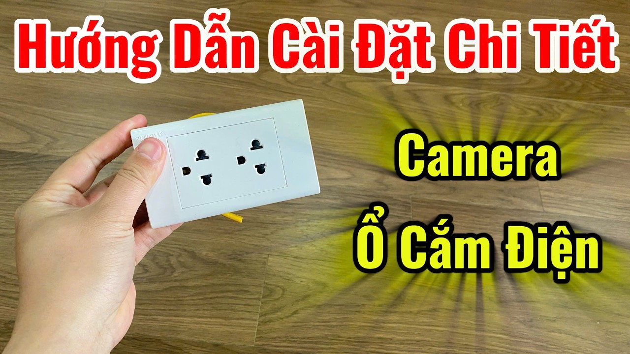 Ổ Cắm Điện Camera - Camera Ngụy Trang Ổ Cắm Điện Âm Tường SIÊU KÍN ĐÁO Quay Phim Chụp Ảnh Rõ Nét