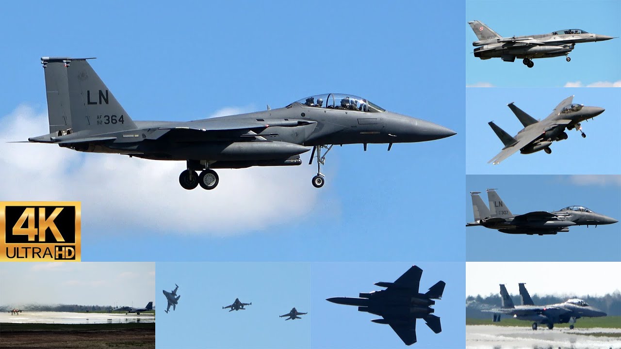 Aviation Detachment Rotation 21 at Lask Air Base (EPLK) - F-15 USAF and Polish F-16 - part 2