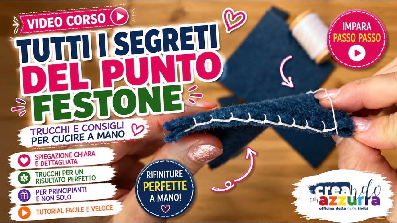 Come fare con il Punto Festone - trucchi e consigli per cucire a mano