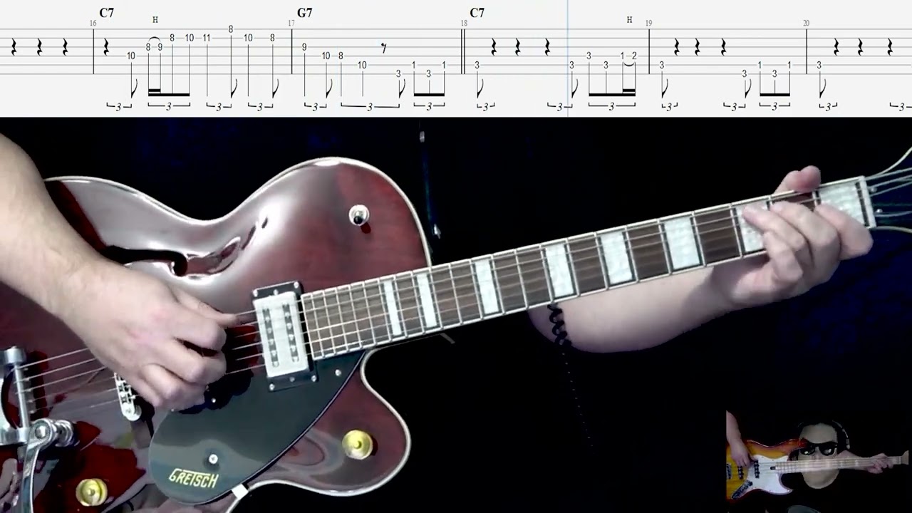 Trouble Elvis Guitar Tab with all instruments and vocals by Abraham Myers