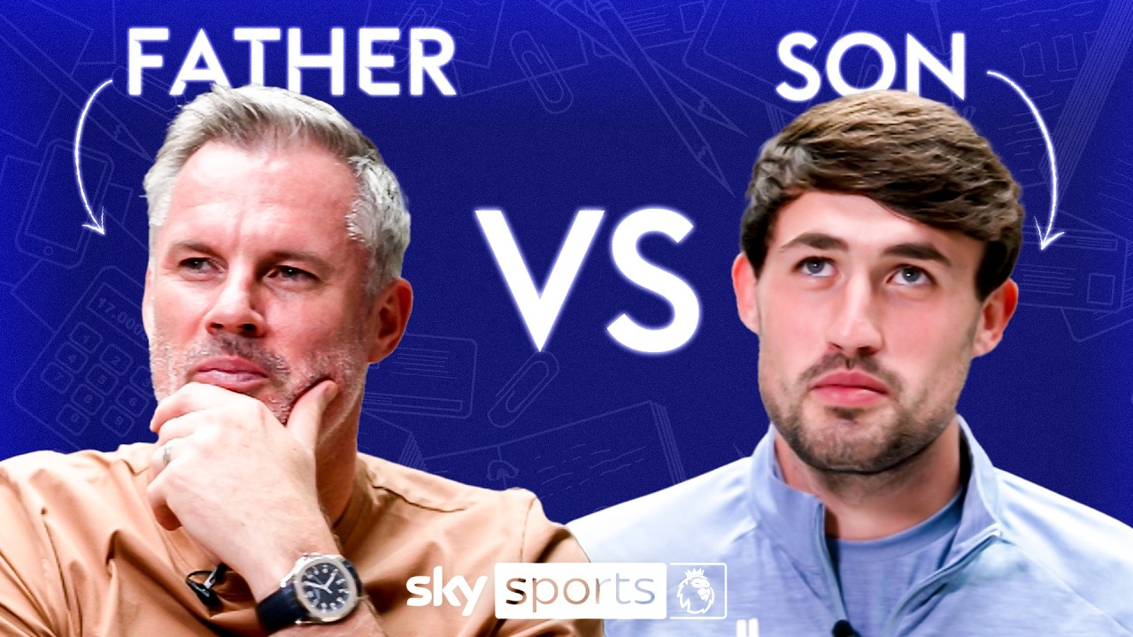 Jamie Carragher takes on his son, James Carragher! | Player vs Pundit