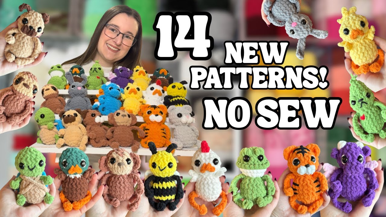 14 NO SEW patterns! Quick crochet makes perfect for markets 