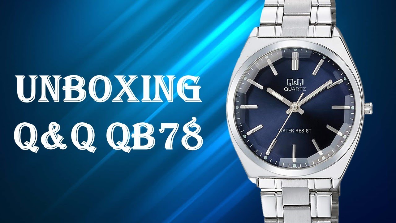 Unboxing Q&Q QB78 azul