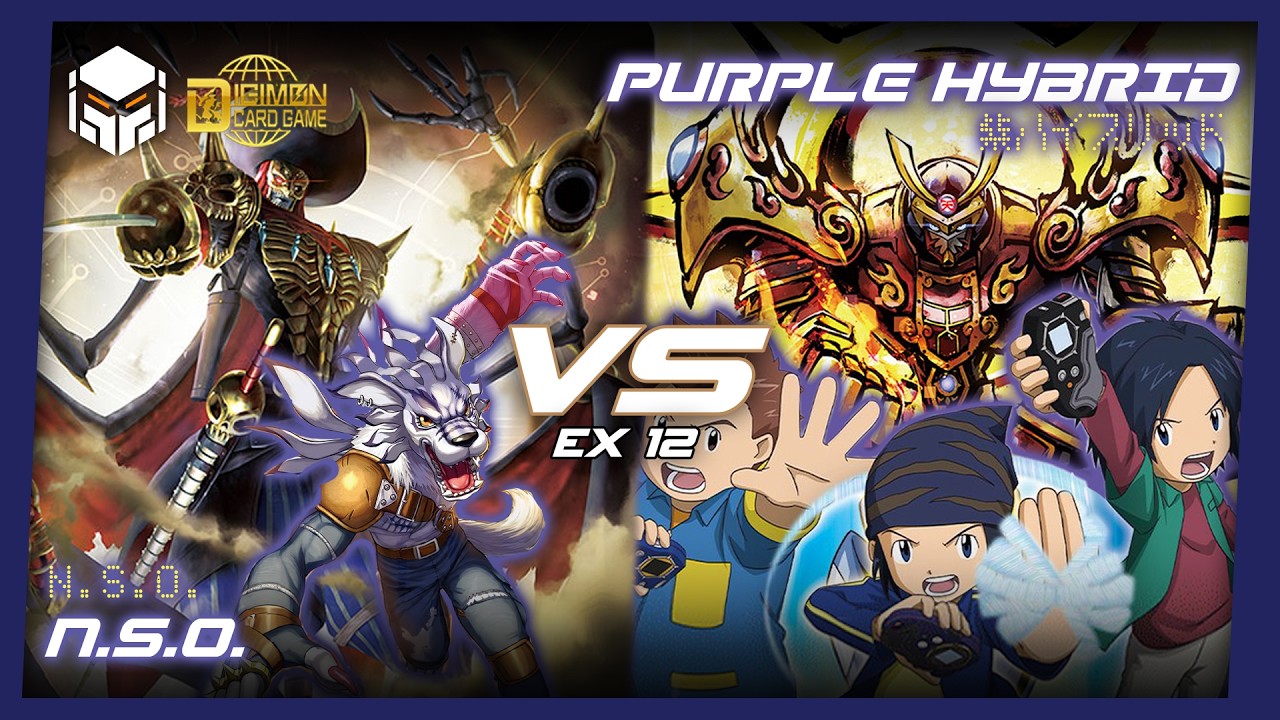 Nightmare Soldiers vs Purple Hybrid [Digimon Card Game & TCG EX12]