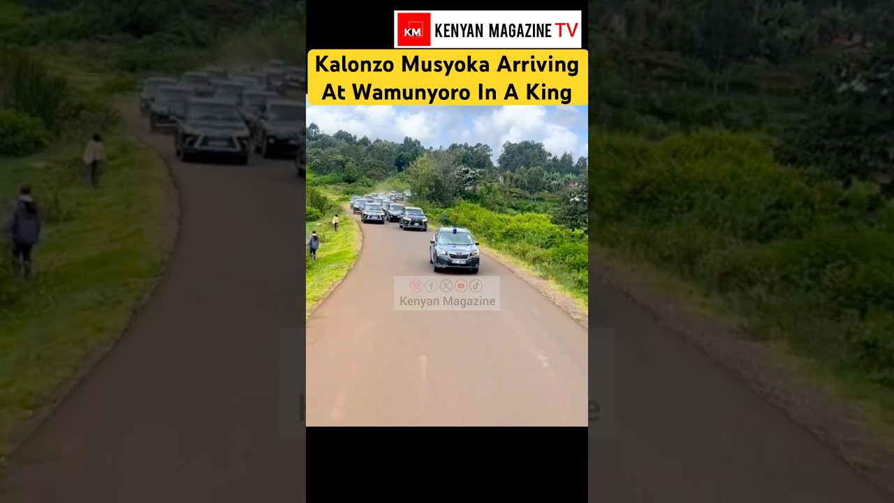 See How Kalonzo Musyoka arrived at Wamunyoro today to meet Gachagua and other leaders