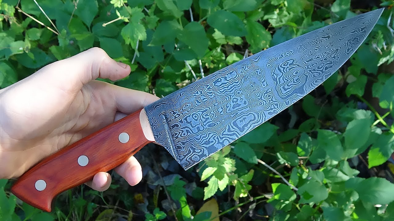 Knife making - Damascus kitchen knife