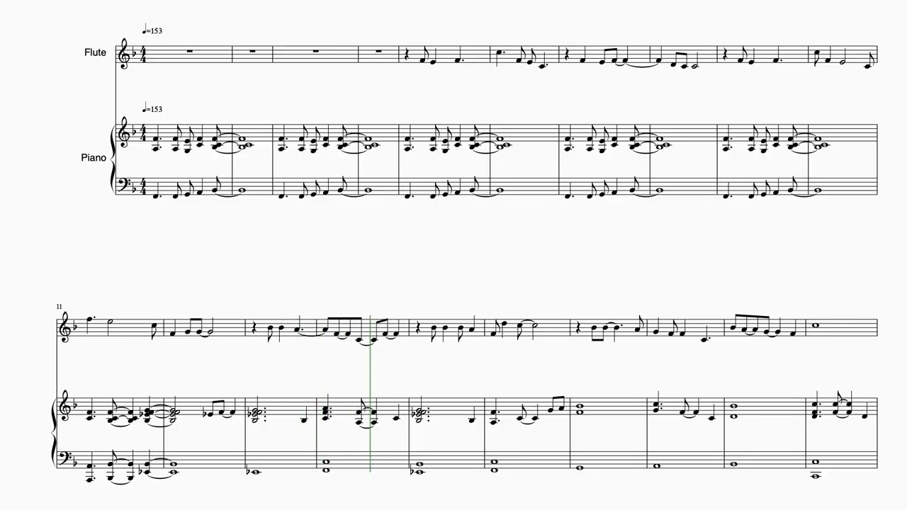 [Defying Gravity] Flute and Piano Duet Preview