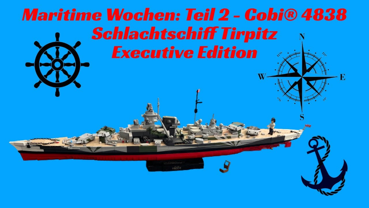 Cobi 4838 - Tirpitz Executive Edition Aufbau/Review & Vergleich mit 3085 World of Warships Edition