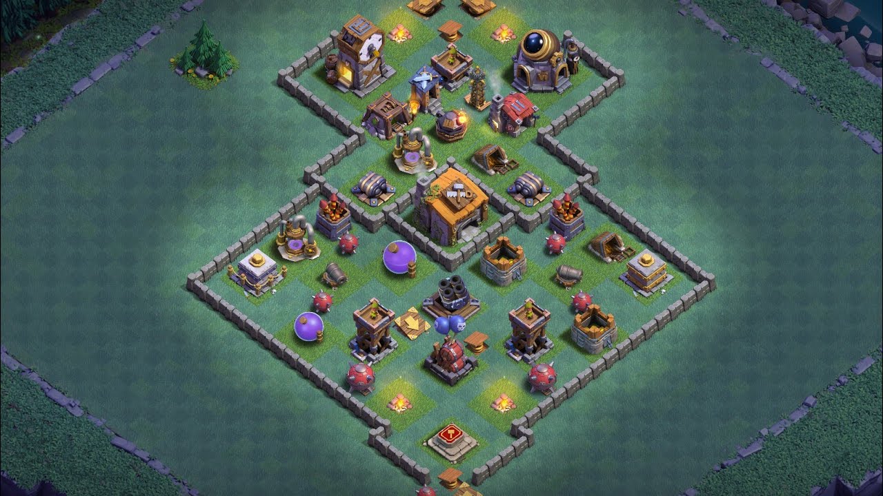 How to make best builder hall 6 base || BH6 best Trophy + Defence base 