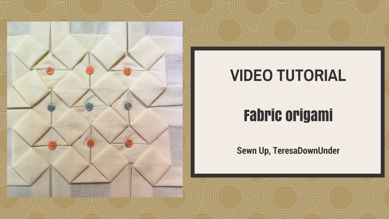 Fabric origami tutorial