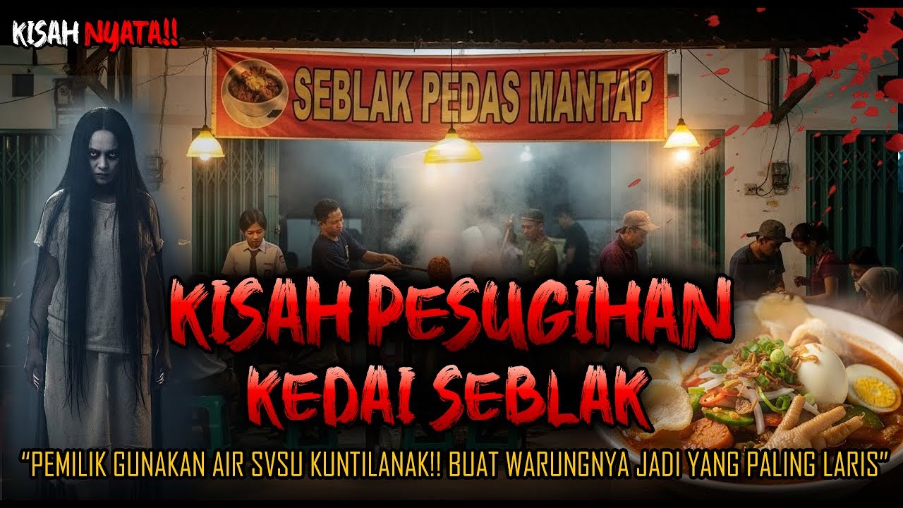 MERINDING BANGET!! KISAH PESUGIHAN KEDAI SEBLAK, PAKAI SVSU KUNTILANAK BUAT WARUNG JADI PALING LARIS
