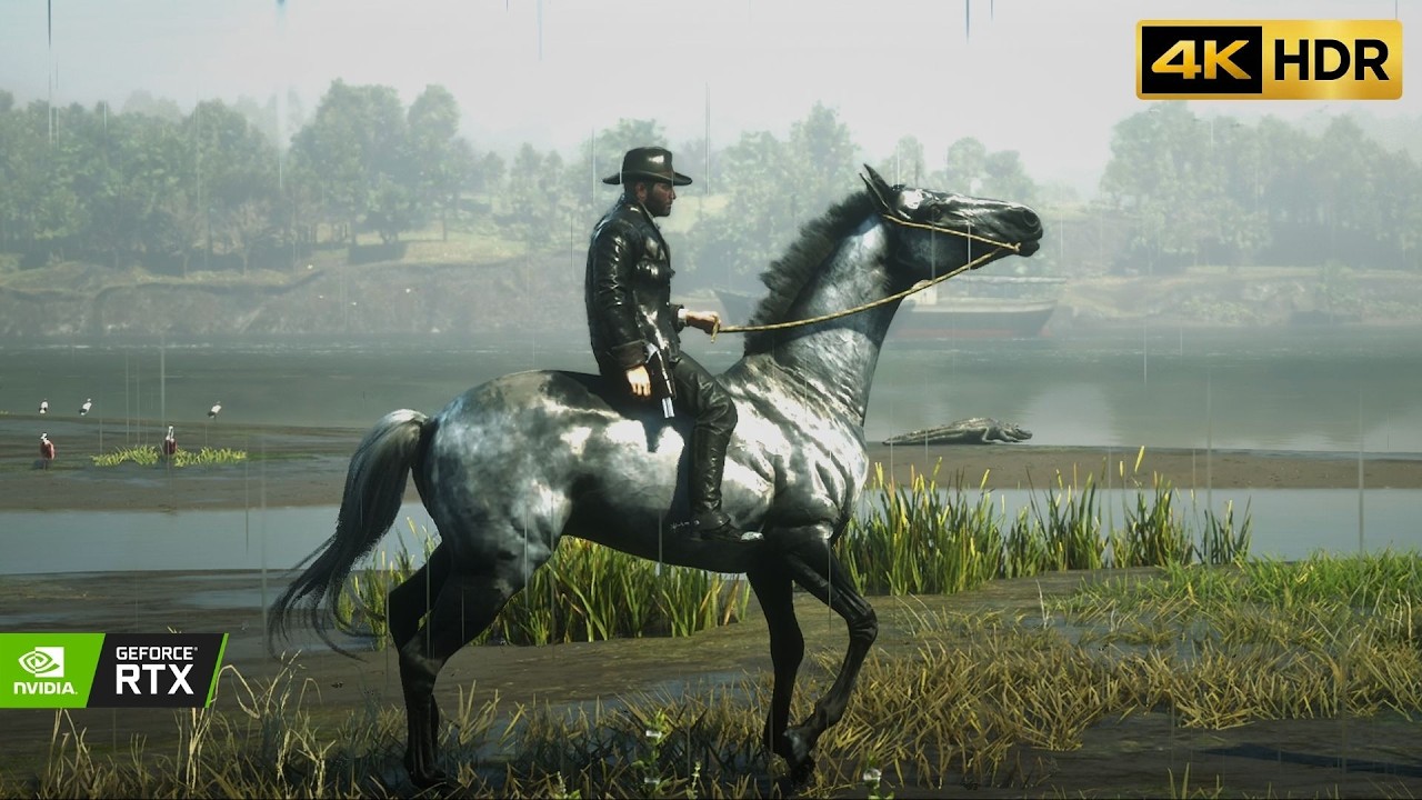 Relaxing Ambient Horse Ride | The Lone Rider Series: Ep. 05 | Silver Turkoman | RDR2 [4K HDR]