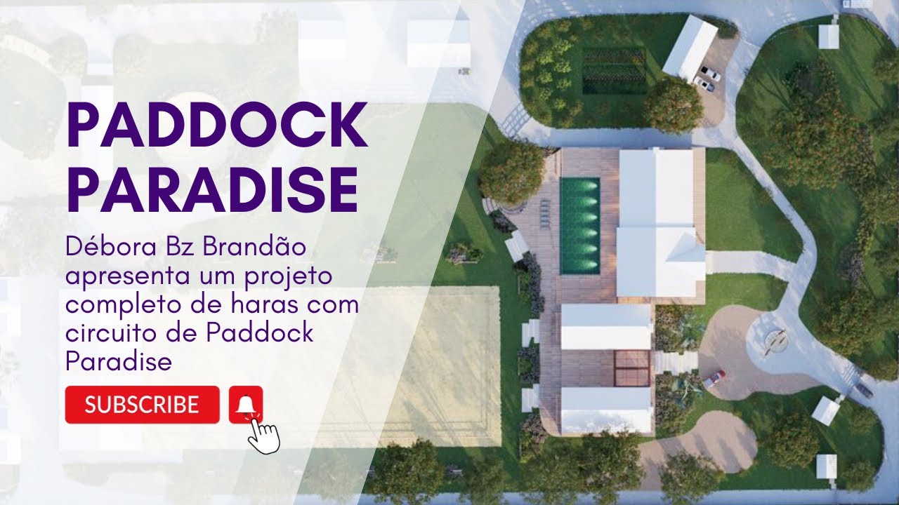 Projeto de Haras para cavalos com circuito de Paddock Paradise, Casa Sede, Pista, Cocheiras e mais