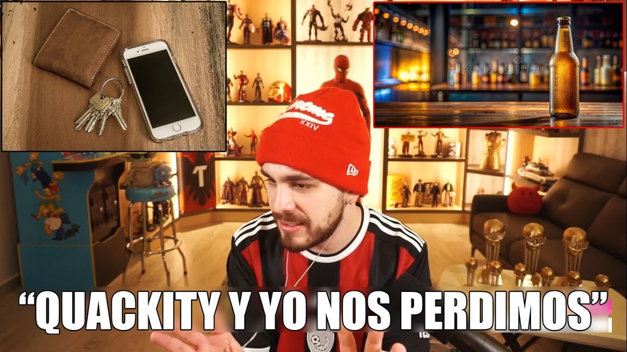 JuanSGuarnizo se emb0rr#chó con QUACKITY: Terminaron tirados en la calle, Juan perdió el celular 😬🌴