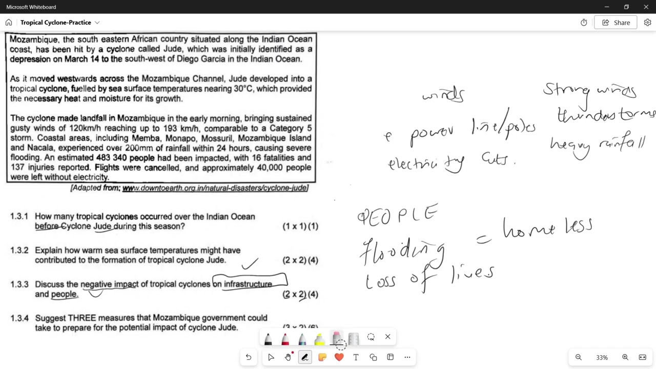 Tropical Cyclone Exam Practice 4