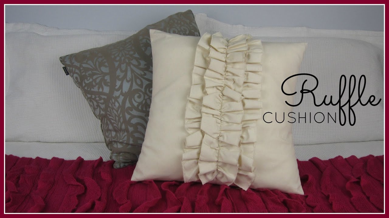 {Step-by-Step Sewing} DIY Ruffle Cushion Cover