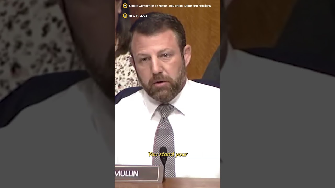 GOP Sen. Mullin challenges Teamsters boss to fight at Senate hearing #Shorts