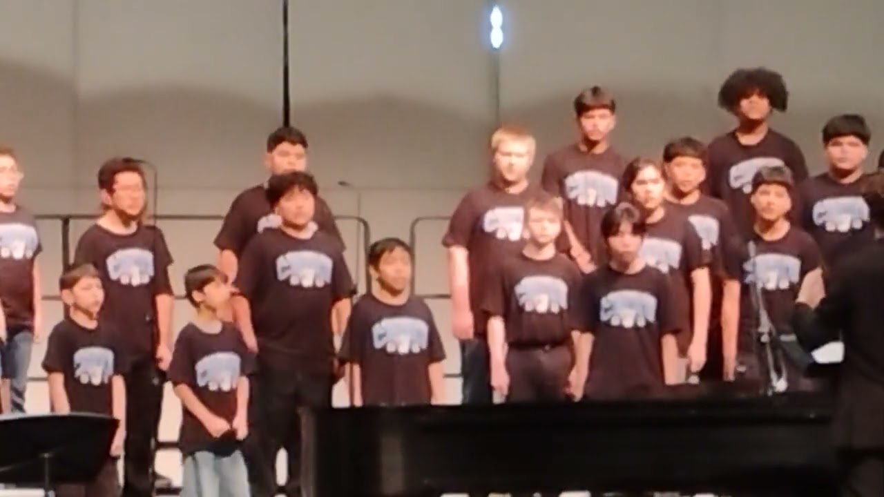 J.O Kelly middle School choir sings at Springdale High School 