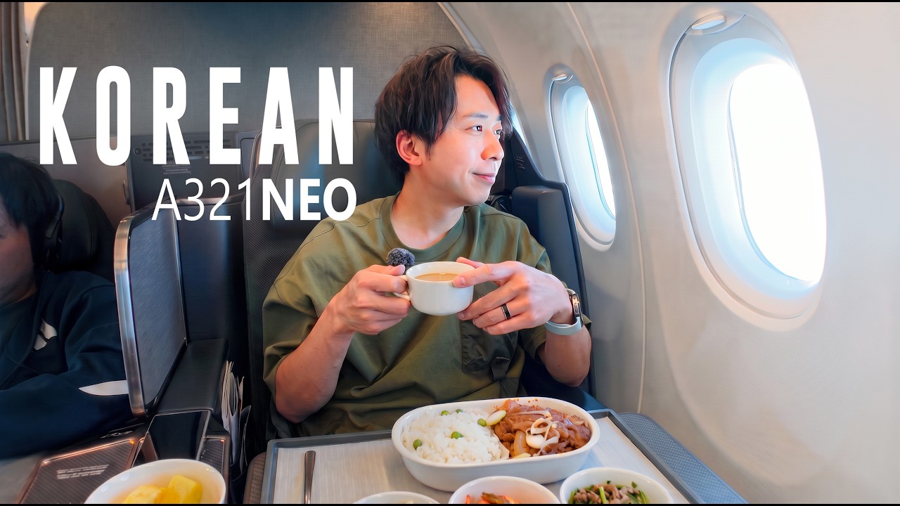 Korean Air A321NEO Prestige Business Class | Busan to Tokyo