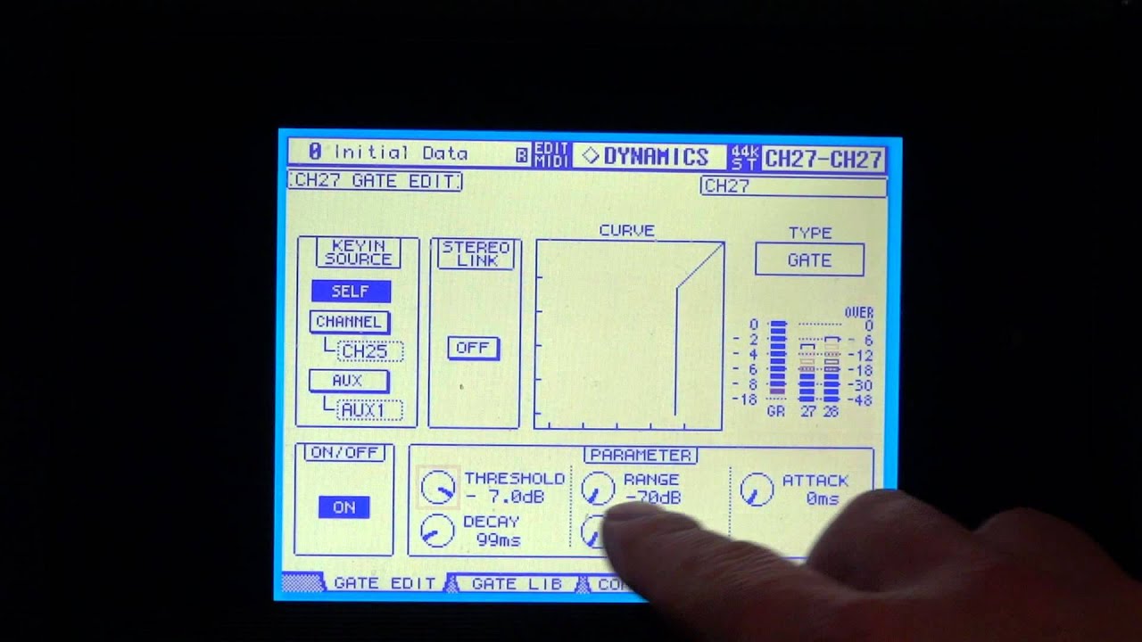 Yamaha o2r96 - Noise Gate