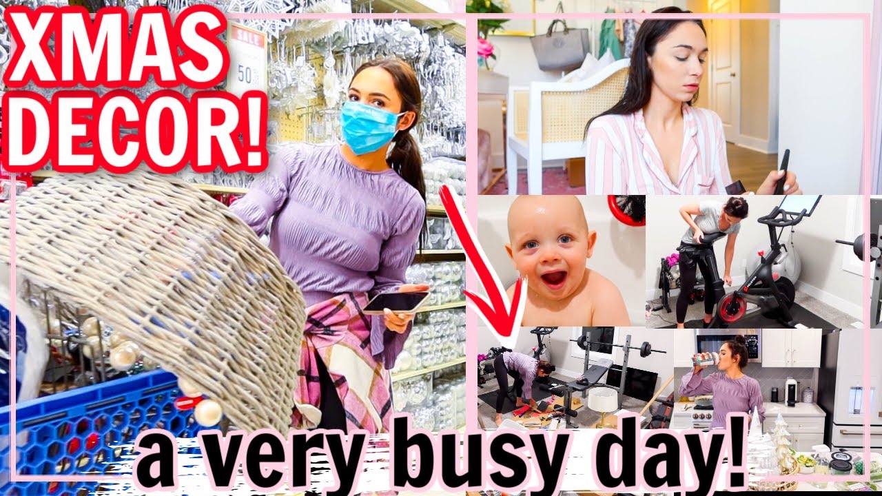 CHRISTMAS 2020 HOME DECOR SHOPPING! DAY IN THE LIFE OF A MOM | Alexandra Beuter