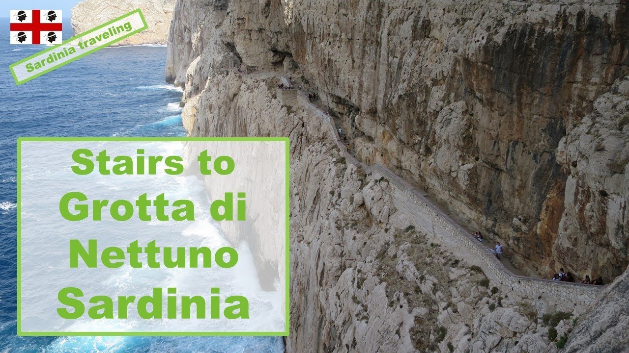 Sardinia travels : Taking the stairs to Grotta di Nettuno  #italia