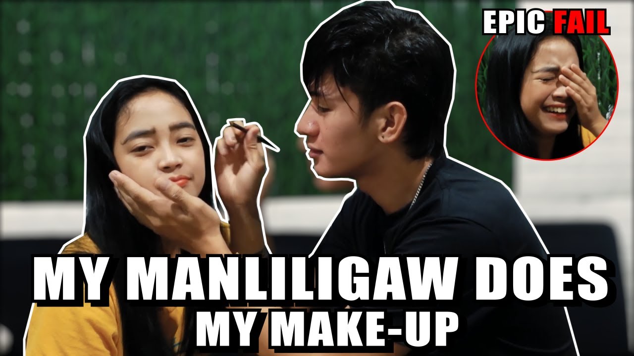 MY MANLILIGAW DOES MY MAKE UP CHALLENGE